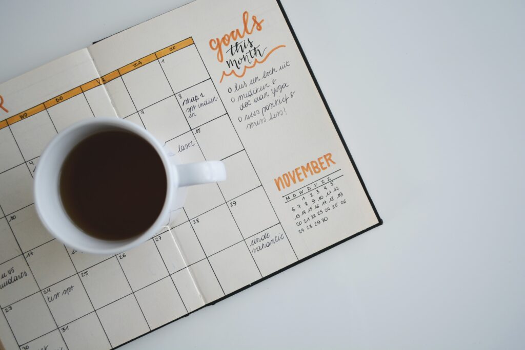 Goal setting: Calendar